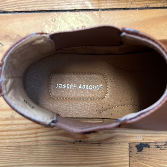 Joseph Abboud brown leather ankle pull on boots men’s 8.5 D - Picture 2 of 7